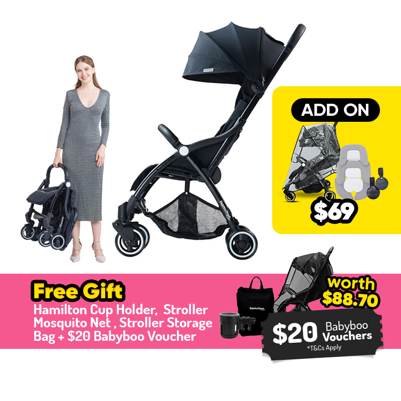 Hamilton X1 Lite Magicfold Stroller + FREE GIFT + Add On Option